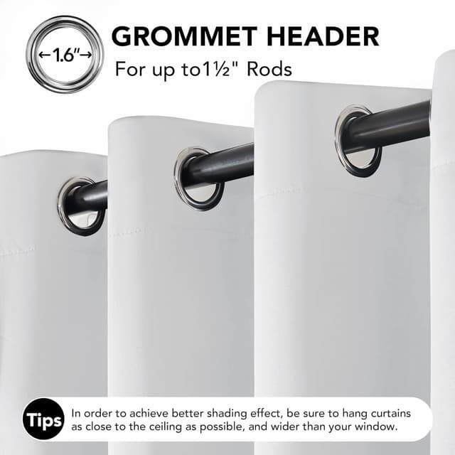 Thumbnail 1 de Deconovo 140x245 Rideaux occultants 100%