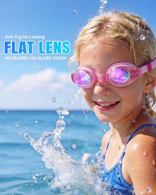 Detalle 2 de Aegend Kids Swim Goggles 2-Pack Age 4-16