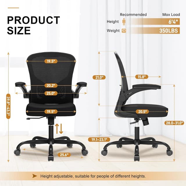 Thumbnail 2 de Ergonomic Office Chair 330LBS Capacity