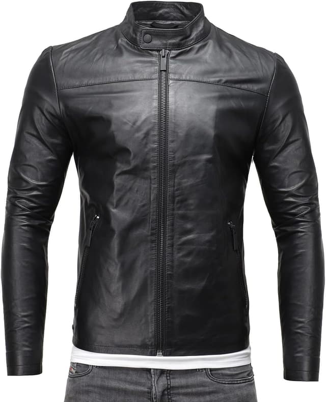 Thumbnail 6 de Crone Epic Herren Lederjacke Cleane Basic aus 100% Echtleder – in vielen Varianten und Farben