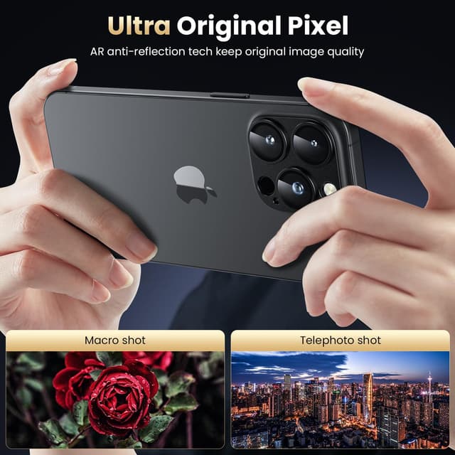 Thumbnail 1 de WSKEN Camera Lens Protector for iPhone 16 Pro 9H