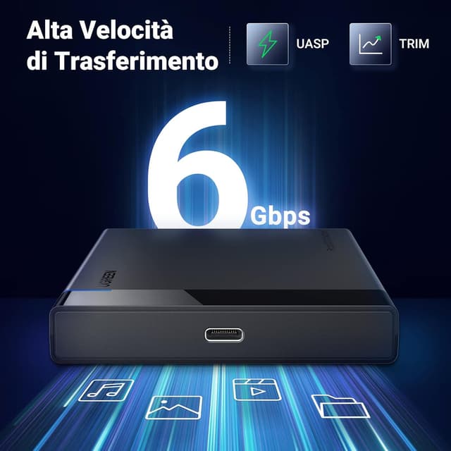 Detalle 2 de UGREEN Case Disco Rigido 2.5 USB C 6 TB