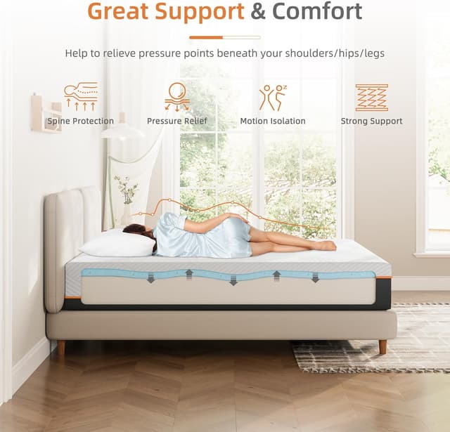 Thumbnail 4 de Vesgantti 20CM Gel Memory Foam Single Mattress