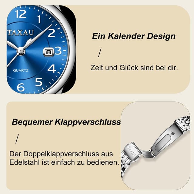 Detalle 2 de Taxau Damenuhr mit arabischen Ziffern