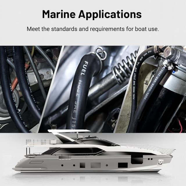 Thumbnail 5 de EVIL ENERGY 3/8" Marine Fuel Line Hose 25FT ⛵