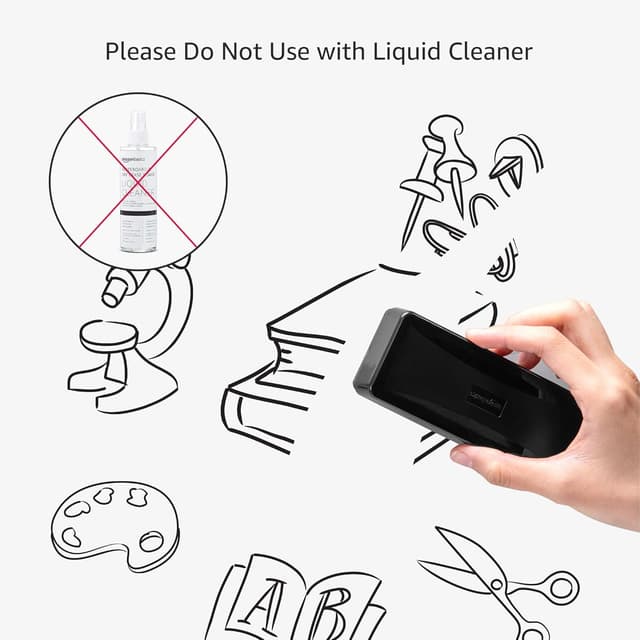 Detalle 2 de Amazon Basics Dry-Erase Whiteboard Eraser 4-pack