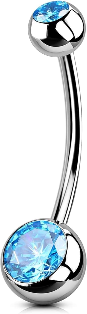 Detalle de OUFER Bijou nombril Titanium 14G 10–16 mm