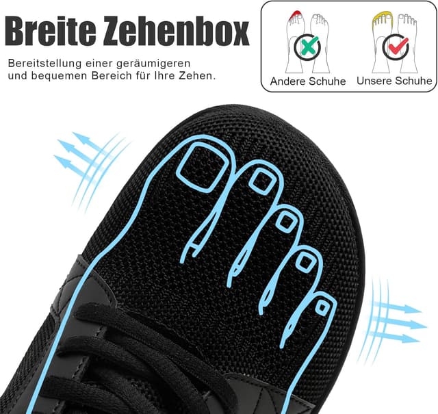 Thumbnail 2 de VLHGCG Damen Barfußschuhe Breite Leisten