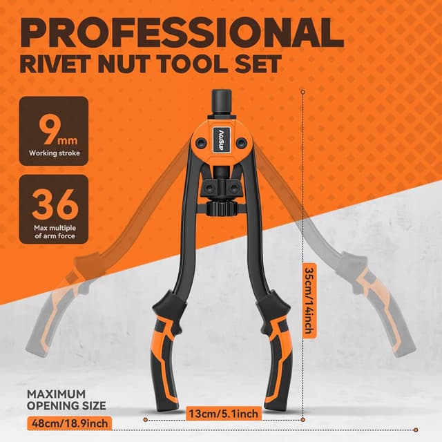 Detalle 2 de AojSup Rivet Nut Gun 14in Heavy Duty