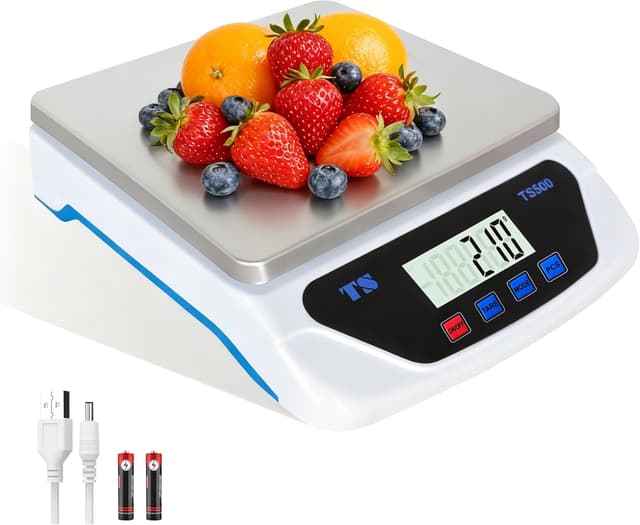 Detalle de LAIJIANG balance de cuisine numérique 30 kg avec affichage LCD 6 unités