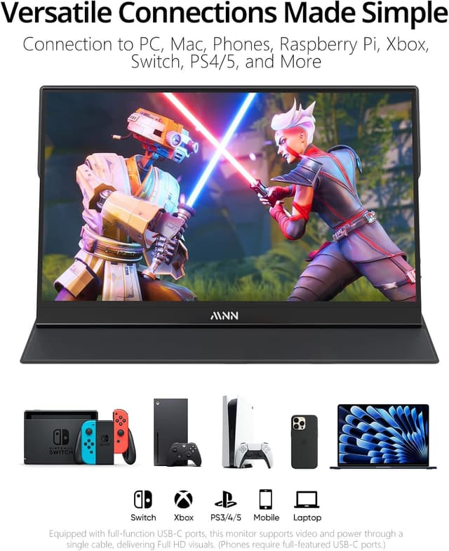 Detalle de MNN 15.6" Portable Monitor 1080P