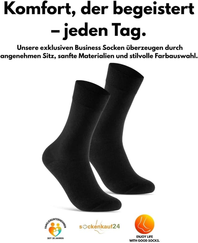 Thumbnail 5 de 10 Paar Socken Herren Damen Business Baumwolle