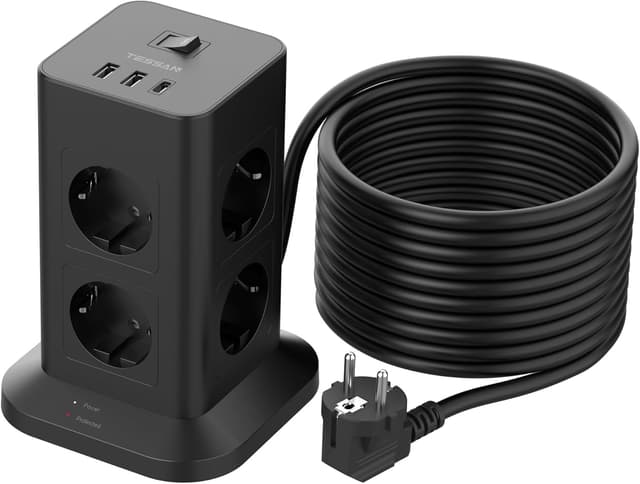 Thumbnail 5 de TESSAN 8 Fach Mehrfachsteckdose 10 m
