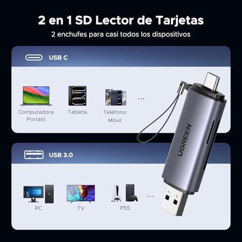 Thumbnail 3 de UGREEN 2 en 1 Lector SD y Micro SD 5Gbps