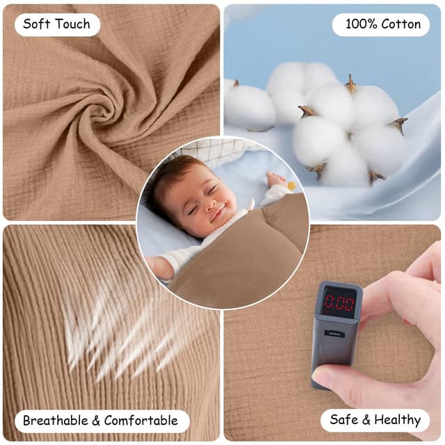 Thumbnail 4 de Aolso Stillbezug Musselin 360° für unterwegs 👶