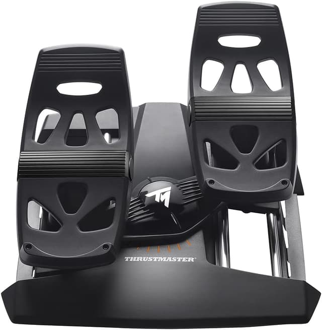 Detalle 2 de Thrustmaster TFRP Flight Simulator-Pedale (Seitenruder) mit Gleitschienen-System & Differenzialbremsen – PC & Konsole