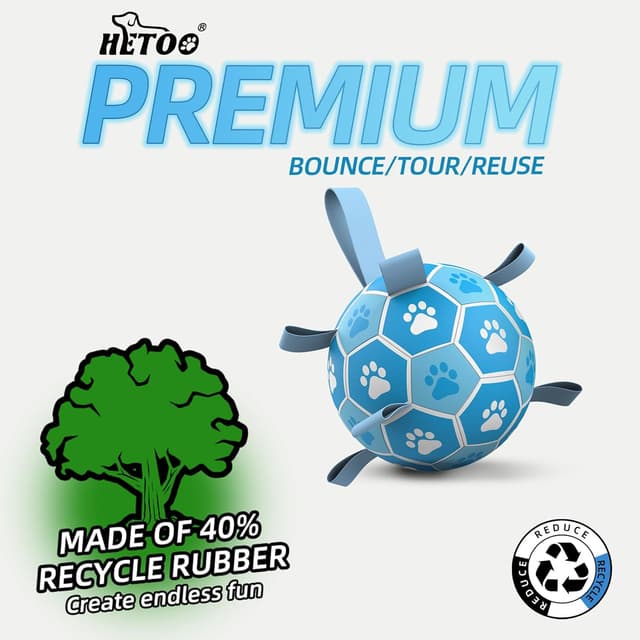 Detalle de HETOO Dog Football Ball 6 Inch