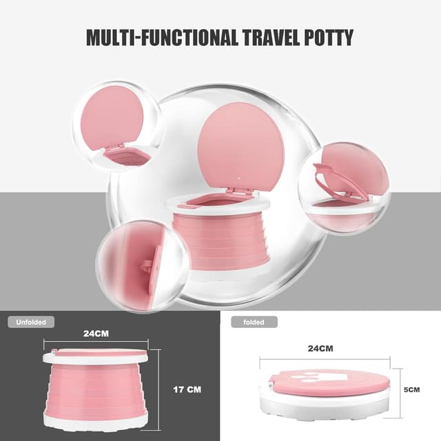 Thumbnail 5 de Pot de Toilette Portable Bébé 1-3 ans Rose