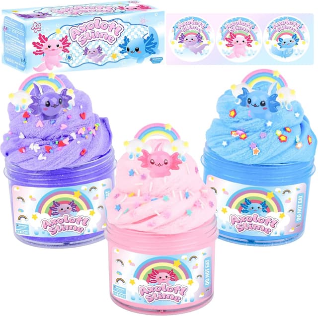 Imagen de Axolotl Cloud Slime 3 Pack en OfertitasTOP