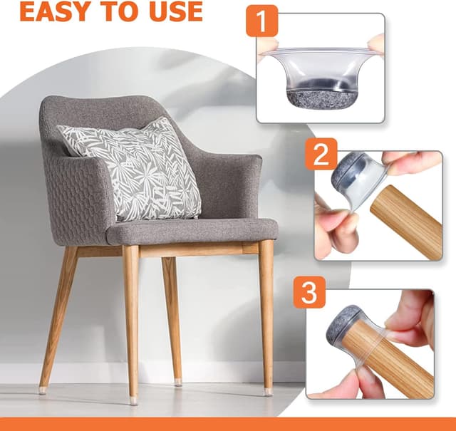 Thumbnail 4 de GICUNK Neu Stuhlbeinkappen 32er Set