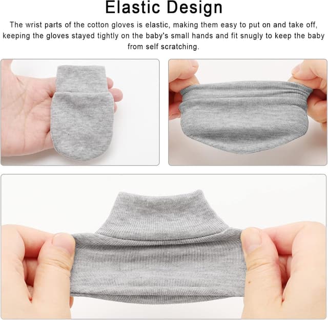 Thumbnail 5 de Baby scratch mittens for 0 to 6 months