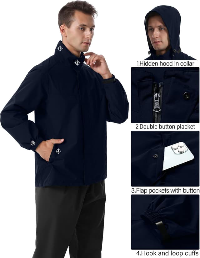 Thumbnail 1 de iCreek Rain Suit 5000mm Waterproof Jacket Pants 🌧