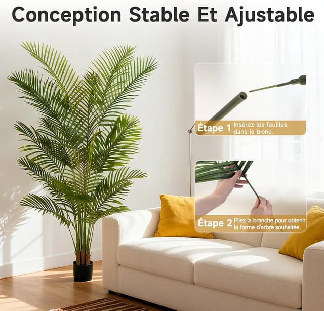 Thumbnail 3 de Hamlody Palmier artificiel 180 cm