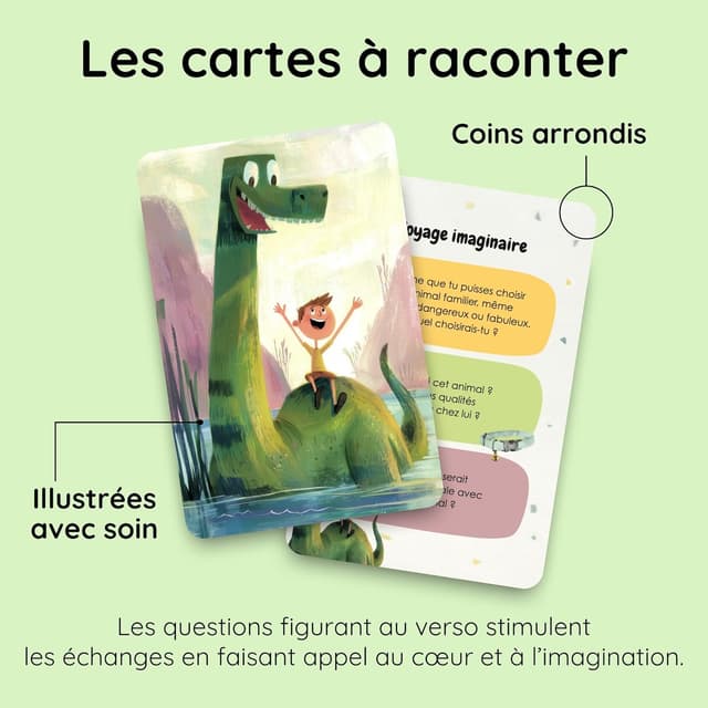 Detalle 2 de Cartes à raconter pour enfants dès 6 ans – 150 questions pour renforcer la relation parent-enfant