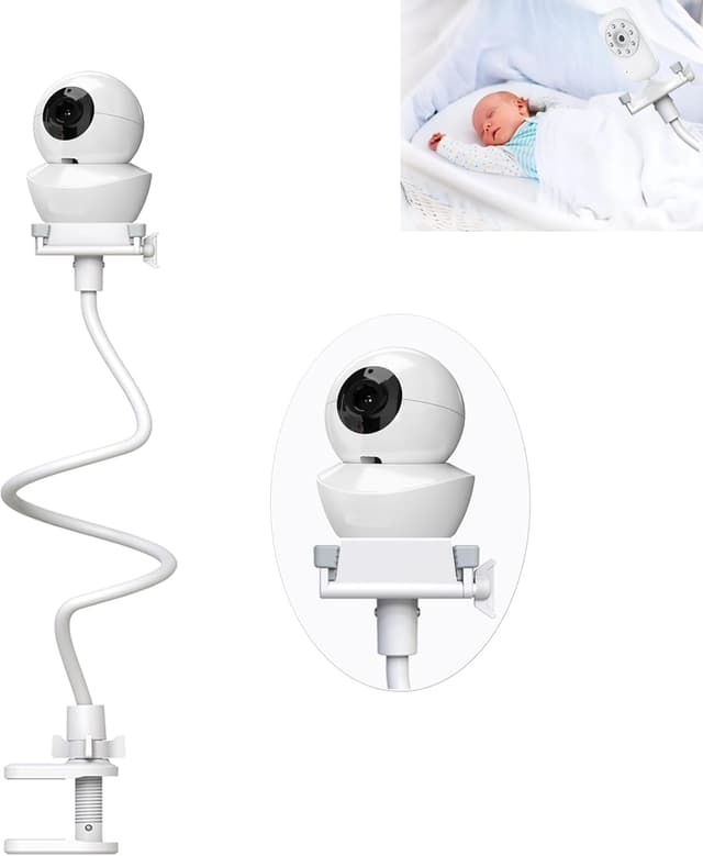 Detalle de EYSAFT Baby Monitor Holder clamp for Babysense MaxView 2CAM / HDS2-1CAM / MaxView 1CAM