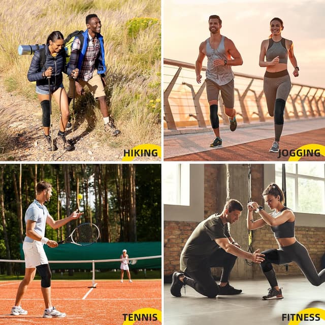 Thumbnail 4 de CAMBIVO Genouillères de compression 2 pièces