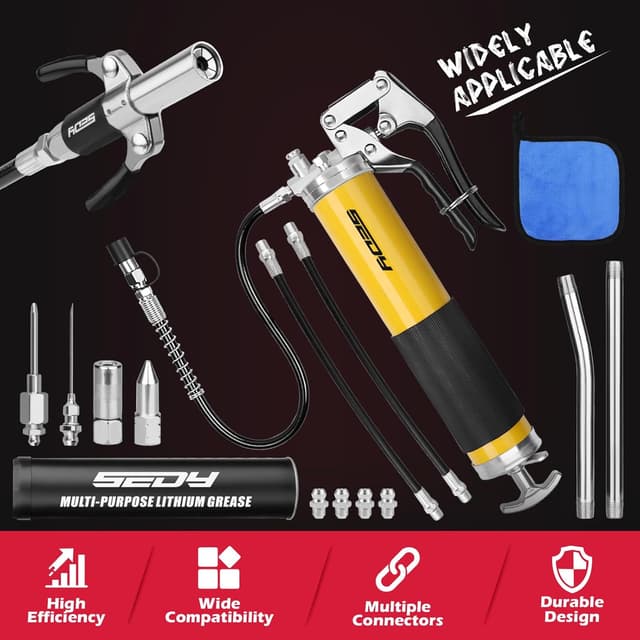 Thumbnail 6 de 17-Piece Heavy Duty Grease Gun Kit 8000 PSI