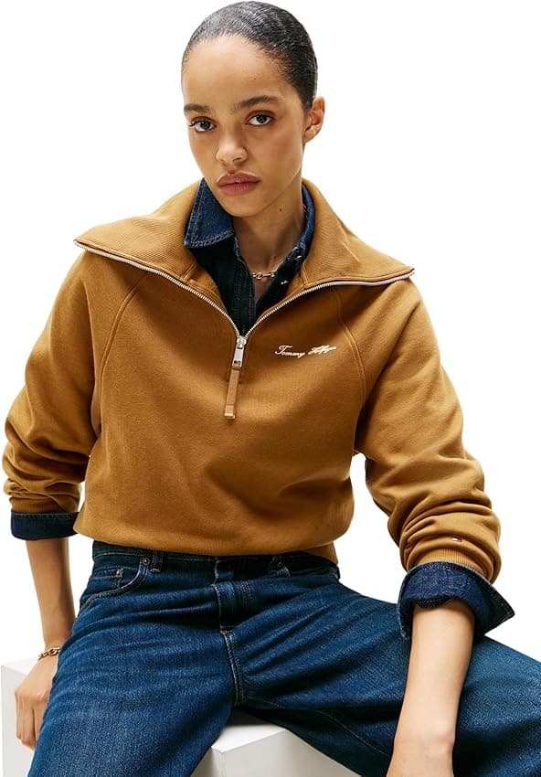 Detalle de Tommy Hilfiger Classic Script Fleece sudadera XXS