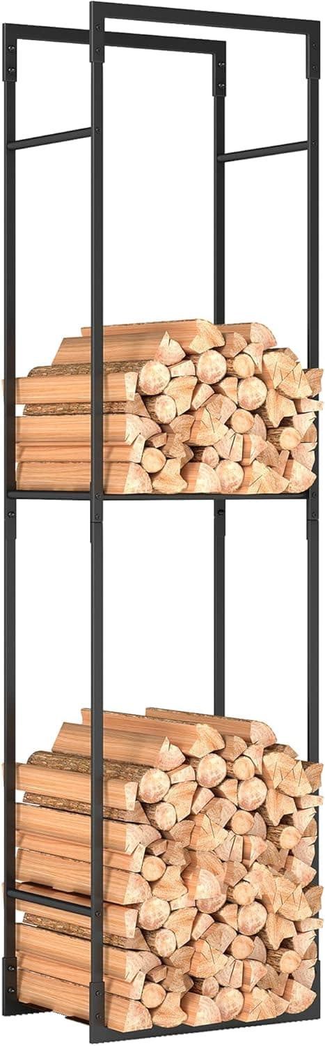 Imagen de Outsunny Metal Firewood Log Holder 45x31x170 cm en OfertitasTOP