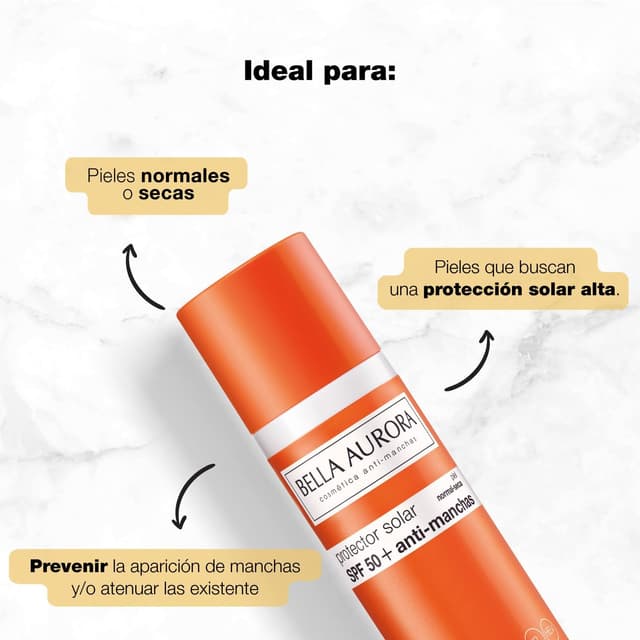 Detalle de Bella Aurora Protector Solar SPF 50+ Facial 50 ml