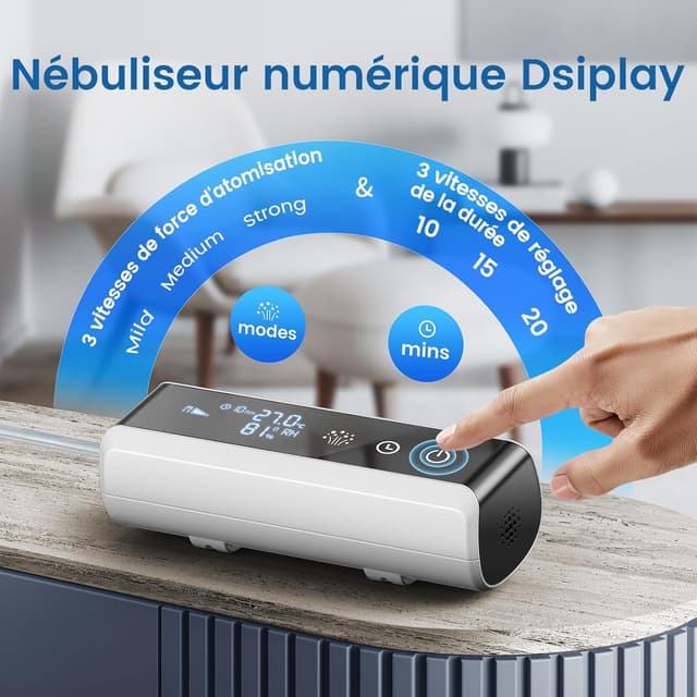 Thumbnail 1 de Nebulisateur LED Inhalateur Intelligent 8 ml