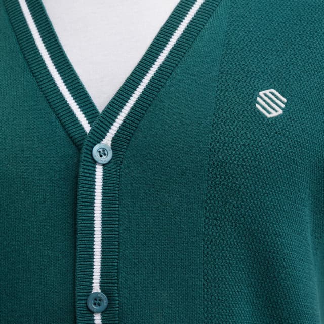 Thumbnail 4 de Siroko Carnoustie Teal chaleco golf punto algodón