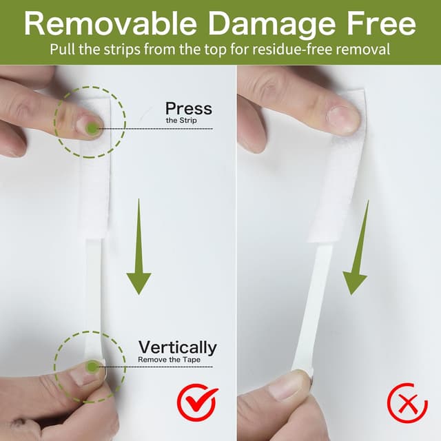 Thumbnail 3 de Picture Hanging Strips 36 Pairs, 19×92mm 🖼