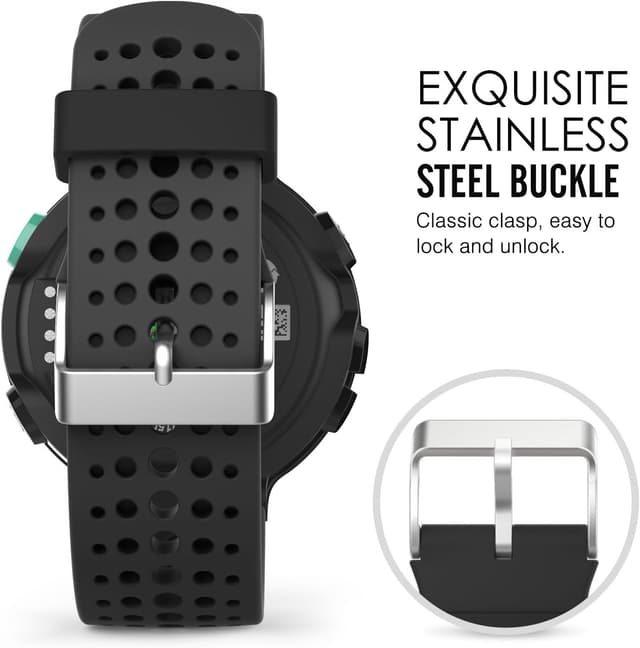 Detalle 2 de MoKo silicone strap for Garmin Forerunner 235 20mm