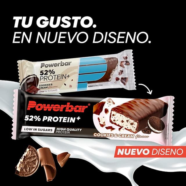 Detalle 2 de PowerBar Protein Plus Cookies&Cream 20x50g 🍫 Barra de Proteína