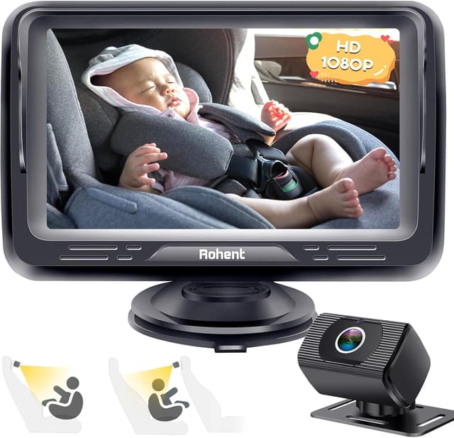 Detalle de Rohent N06 Miroir Voiture Bébé HD 1080P
