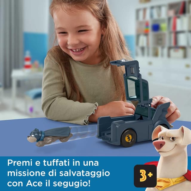 Detalle de Fisher-Price DC League of Super-Pets Super Launch – Ace (HGL19), giocattolo 3+ anni
