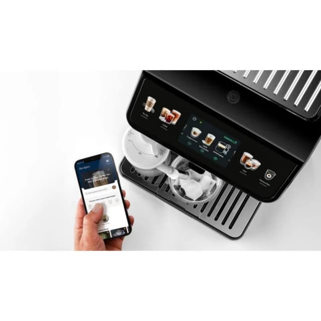 Detalle de DeLonghi Eletta Explore superautomática de espresso con molinillo integrado y 19 bares