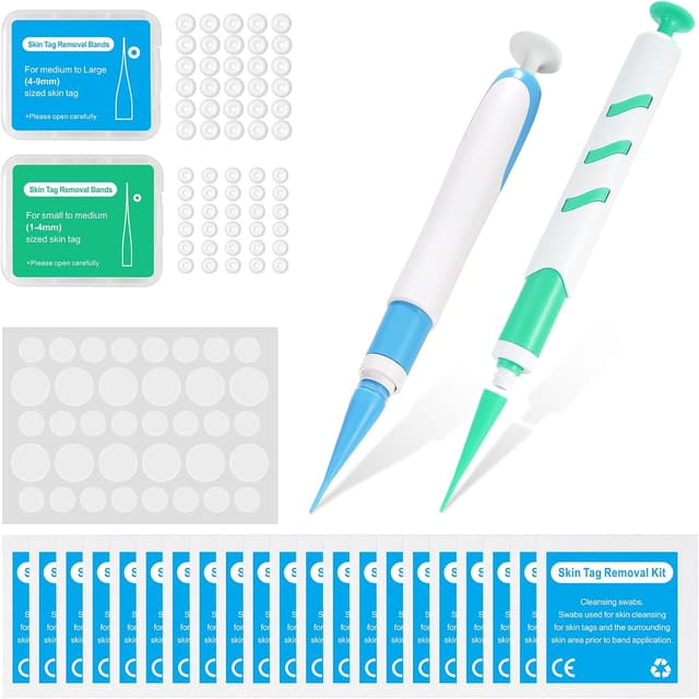 Detalle de Auto Skin Tag Remover Kit – Hautfleckenentfernungsstift für Gesicht und Körper (1–9 mm), mit 60 Bändern