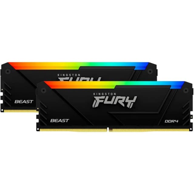 Imagen de Kingston FURY Beast RGB DDR4 3200MHz 16 GB para PC 🖥️ en OfertitasTOP