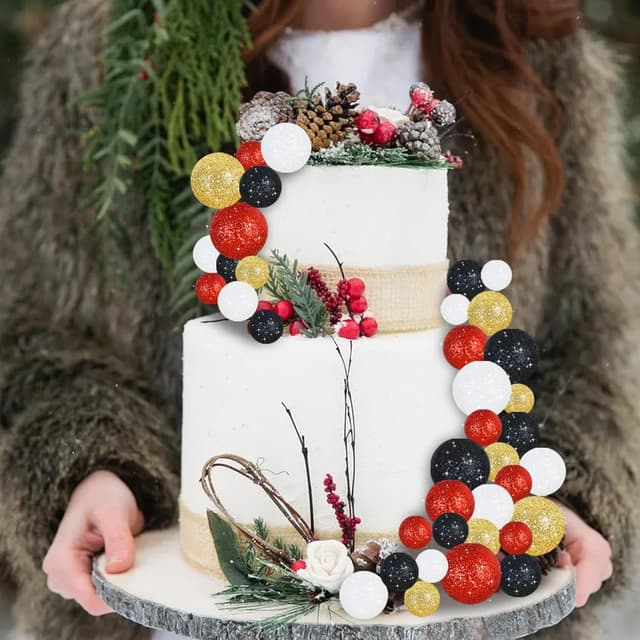 Thumbnail 2 de RIBBOOO Ball Cake Toppers 40 Pack