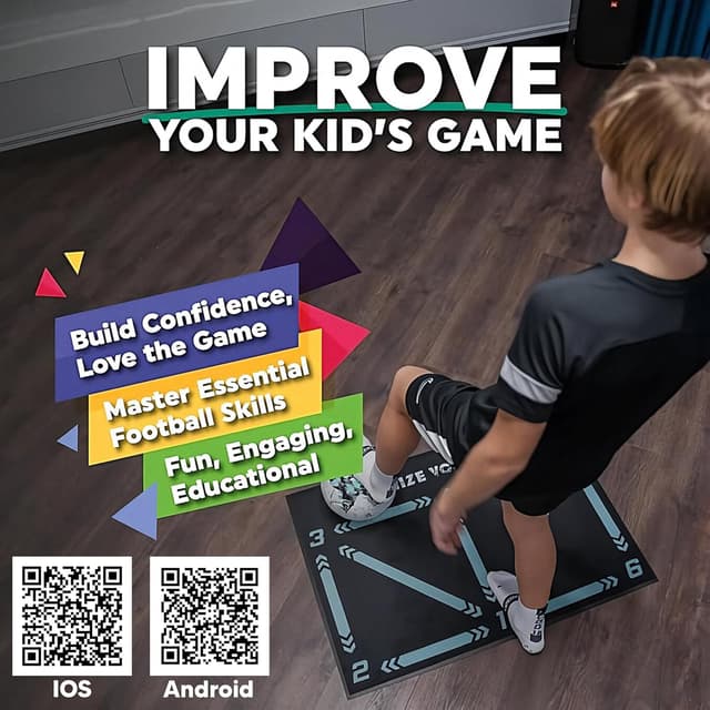 Thumbnail 2 de Soccer Mastery XL Football Training Mat 90x60cm