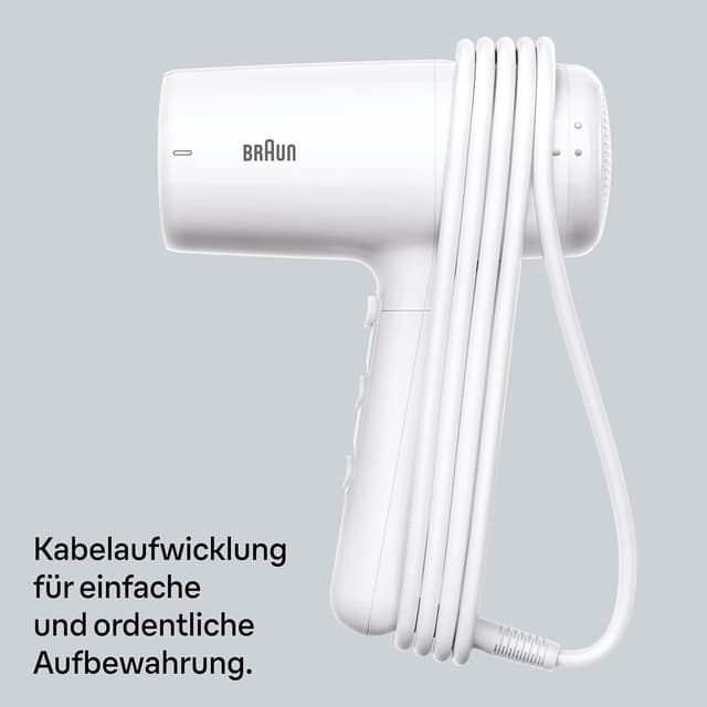 Detalle de Braun Haartrockner HD2.21 (BRHD226E) – leichter Föhn mit Diffusor, Stylingdüse und IONTEC Technologie