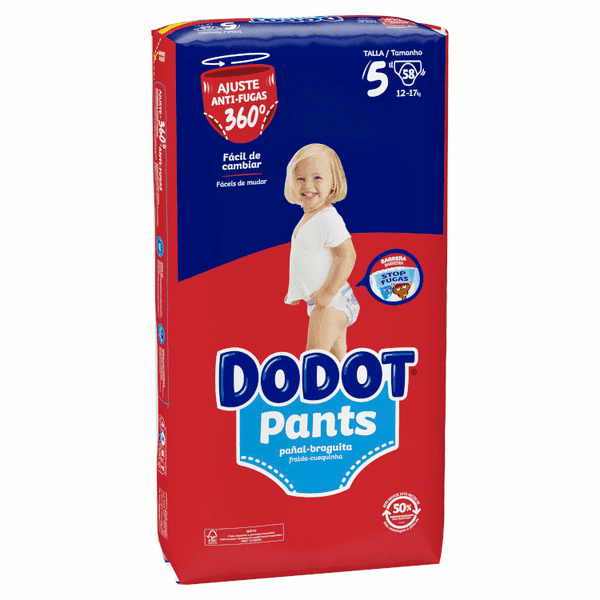 Detalle de Dodot Pants T5 Pañal-Braguita 2x58 uds - Comodidad y Sujeción 🌟