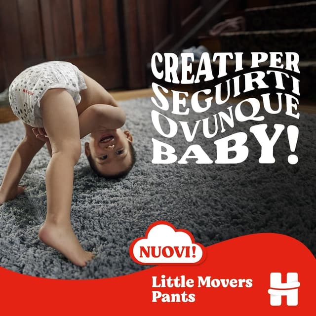 Detalle 2 de HUGGIES Little Movers Taglia 6 96 Pz 🧷