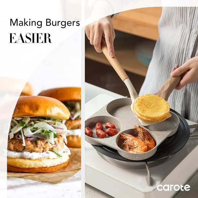 Thumbnail 2 de CAROTE 4-Cup Nonstick Egg Pan ⚙